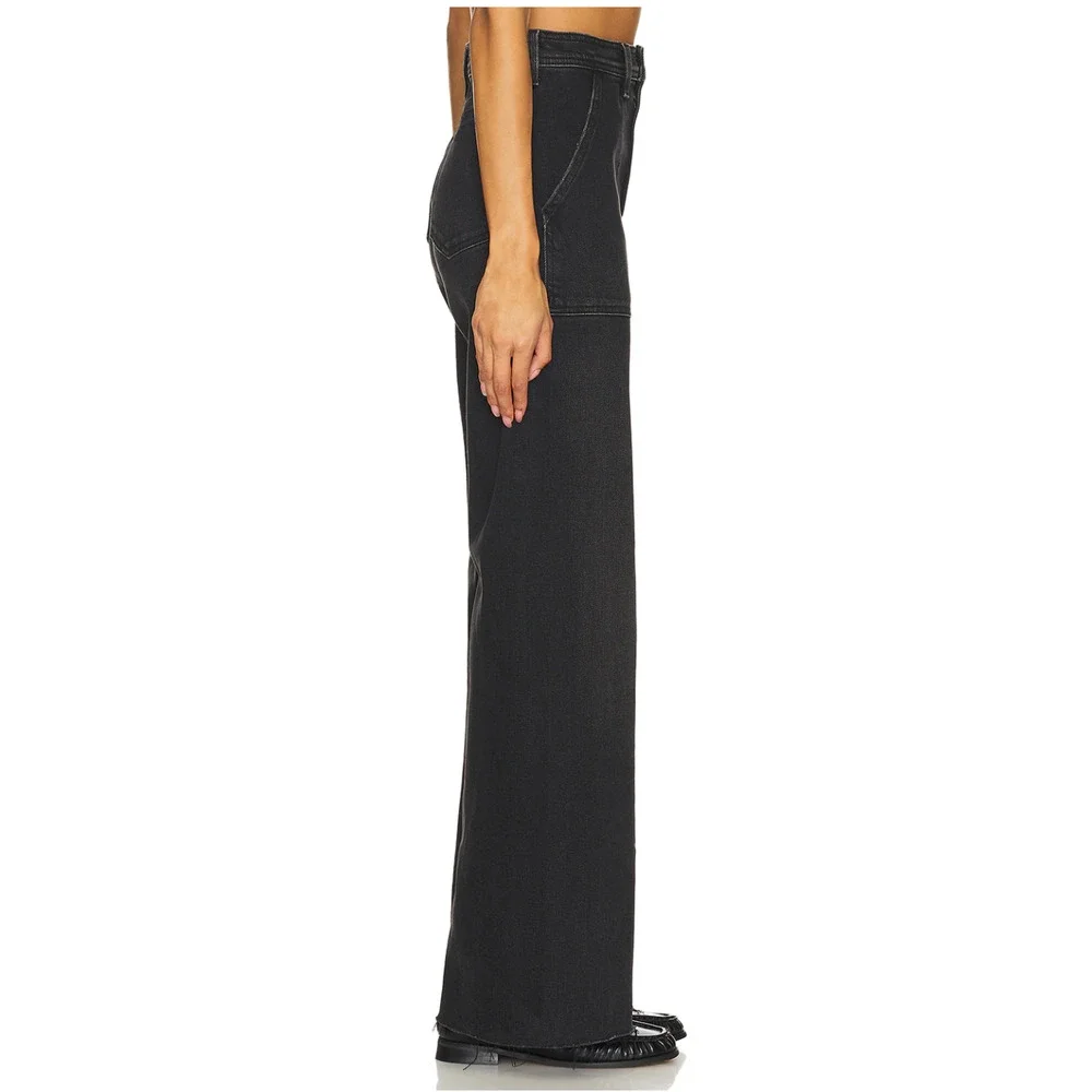 PISTOLA NWT Penny Utility High Rise Wide Leg Black Denim in Collins // 24